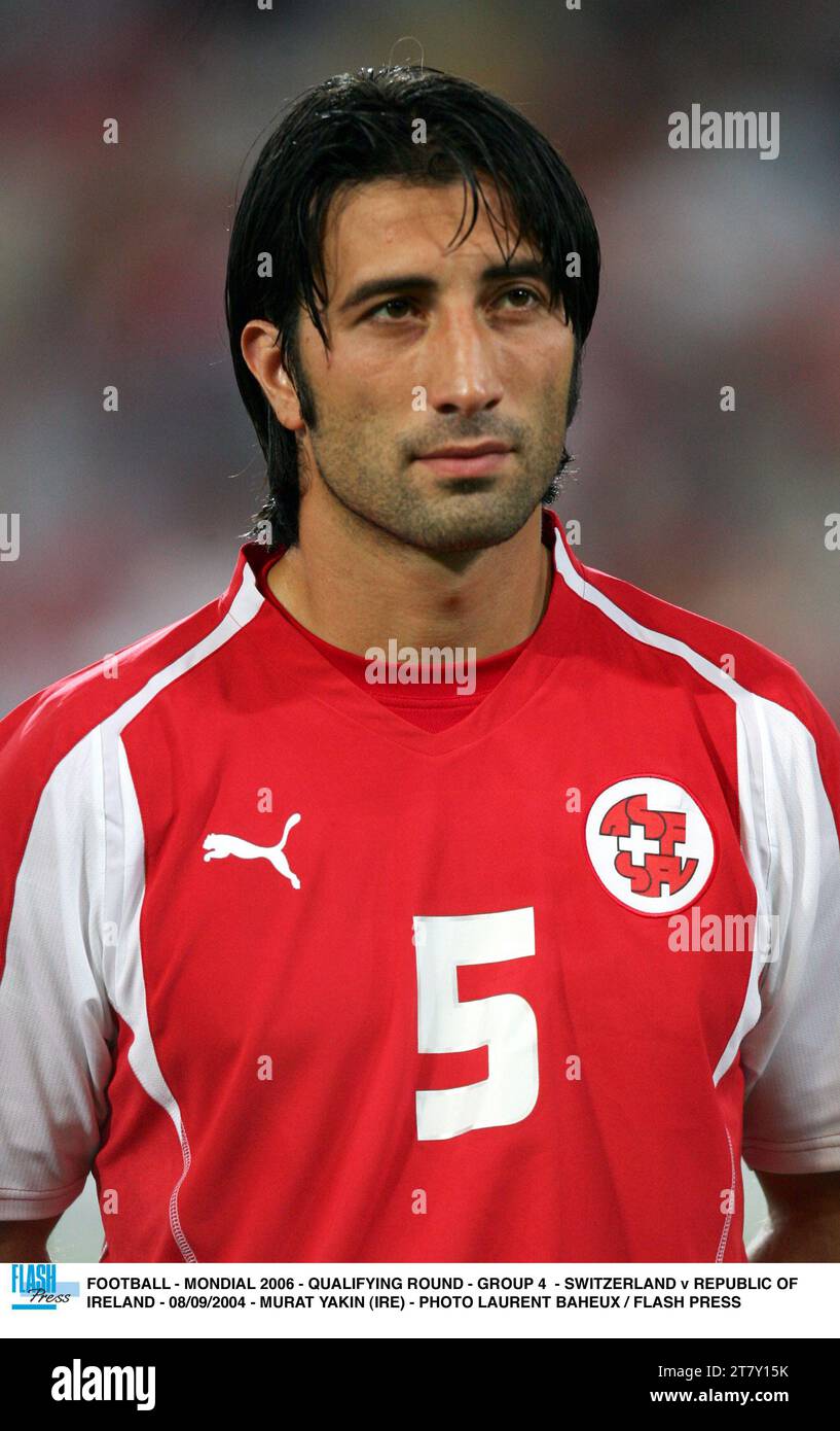 FOOTBALL - MONDIAL 2006 - QUALIFICATIONS - GROUPE 4 - SUISSE - RÉPUBLIQUE D'IRLANDE - 08/09/2004 - MURAT YAKIN (IRE) - PHOTO LAURENT BAHEUX / FLASH PRESS Banque D'Images