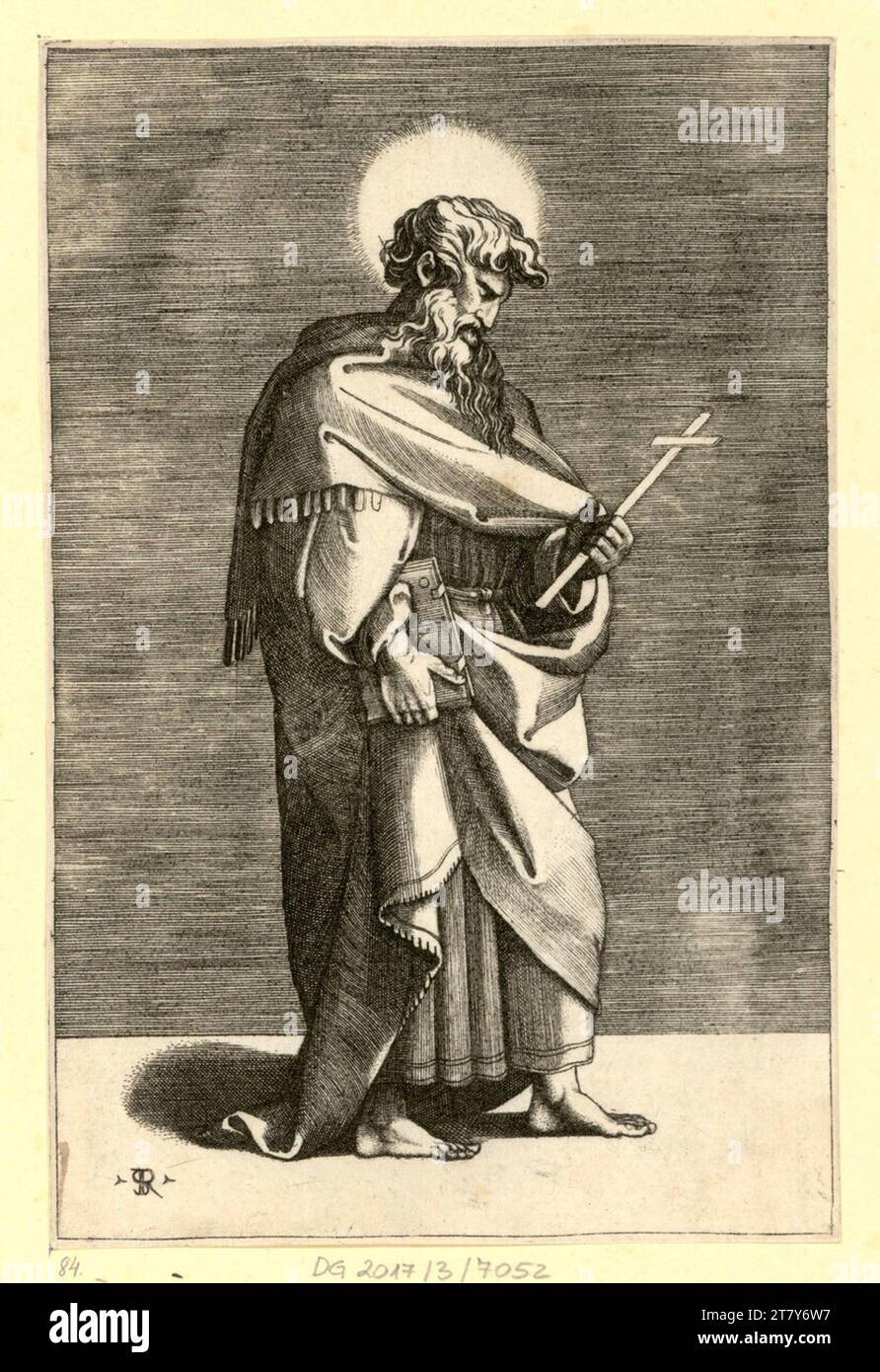 Marco Dente (graveur) Philip. Gravure sur cuivre 1517-1527, 1517/1527 Banque D'Images