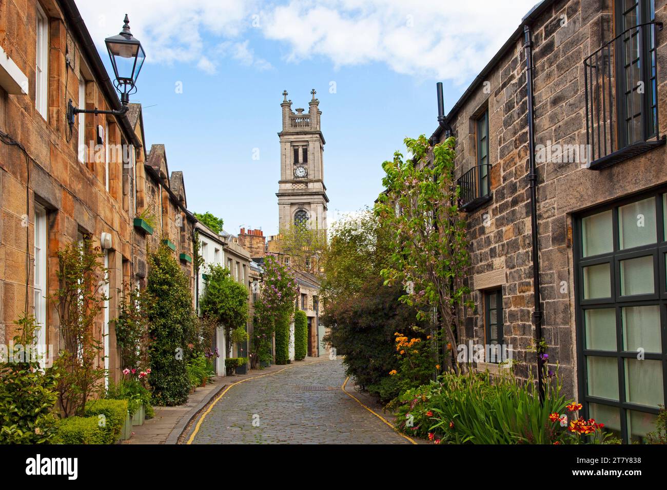 Circus Lane, Stockbridge, Édimbourg, Écosse, Royaume-Uni Banque D'Images