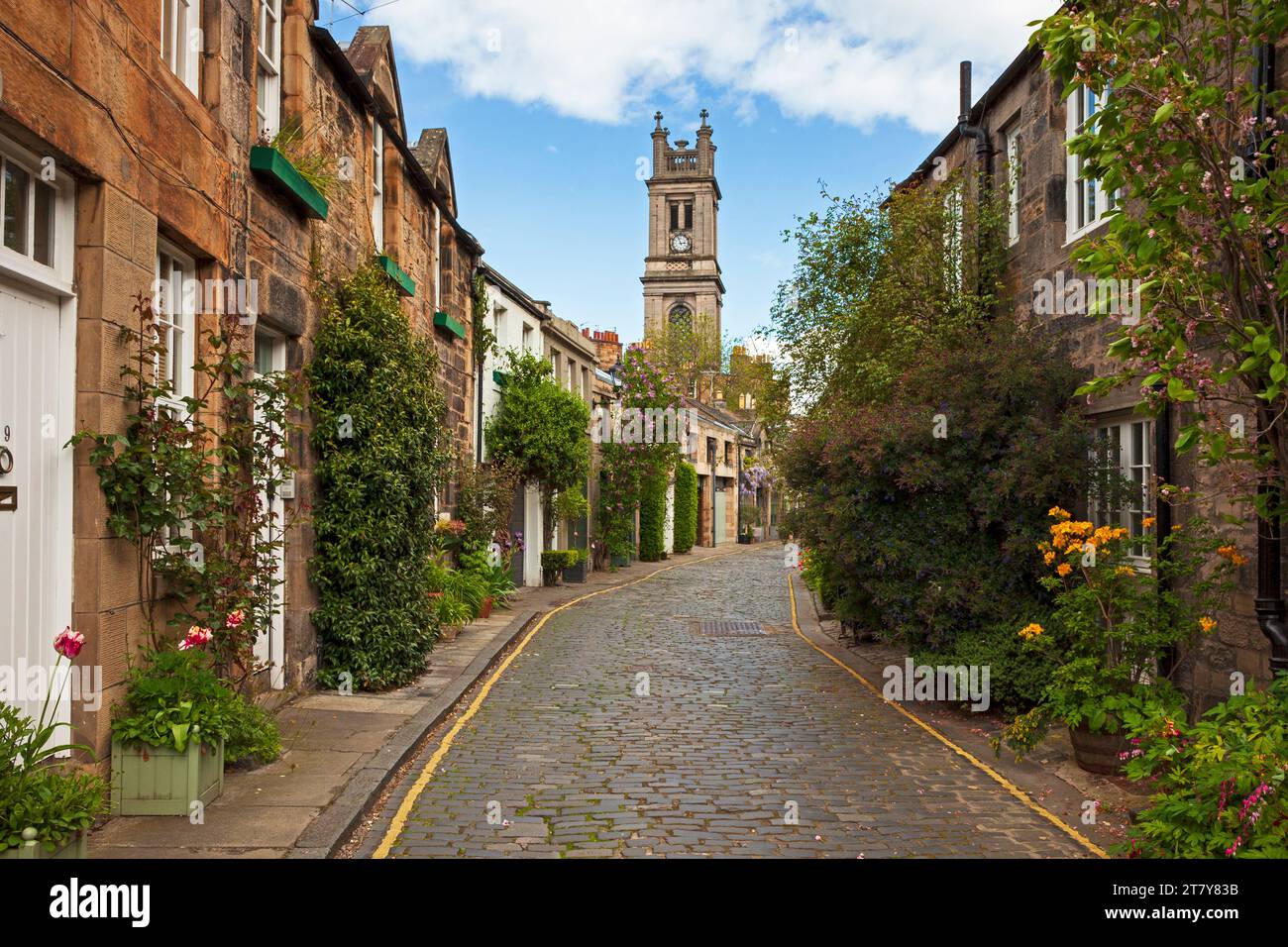 Circus Lane, Stockbridge, Édimbourg, Écosse, Royaume-Uni Banque D'Images