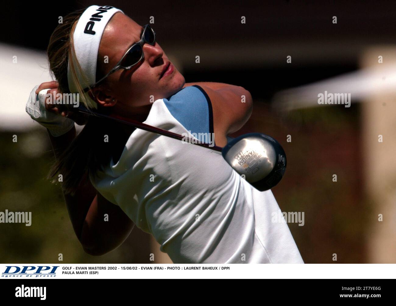 GOLF - EVIAN MASTERS 2002 - 15/06/02 - EVIAN (FRA) - PHOTO : LAURENT BAHEUX / DPPI PAULA MARTI (ESP) Banque D'Images