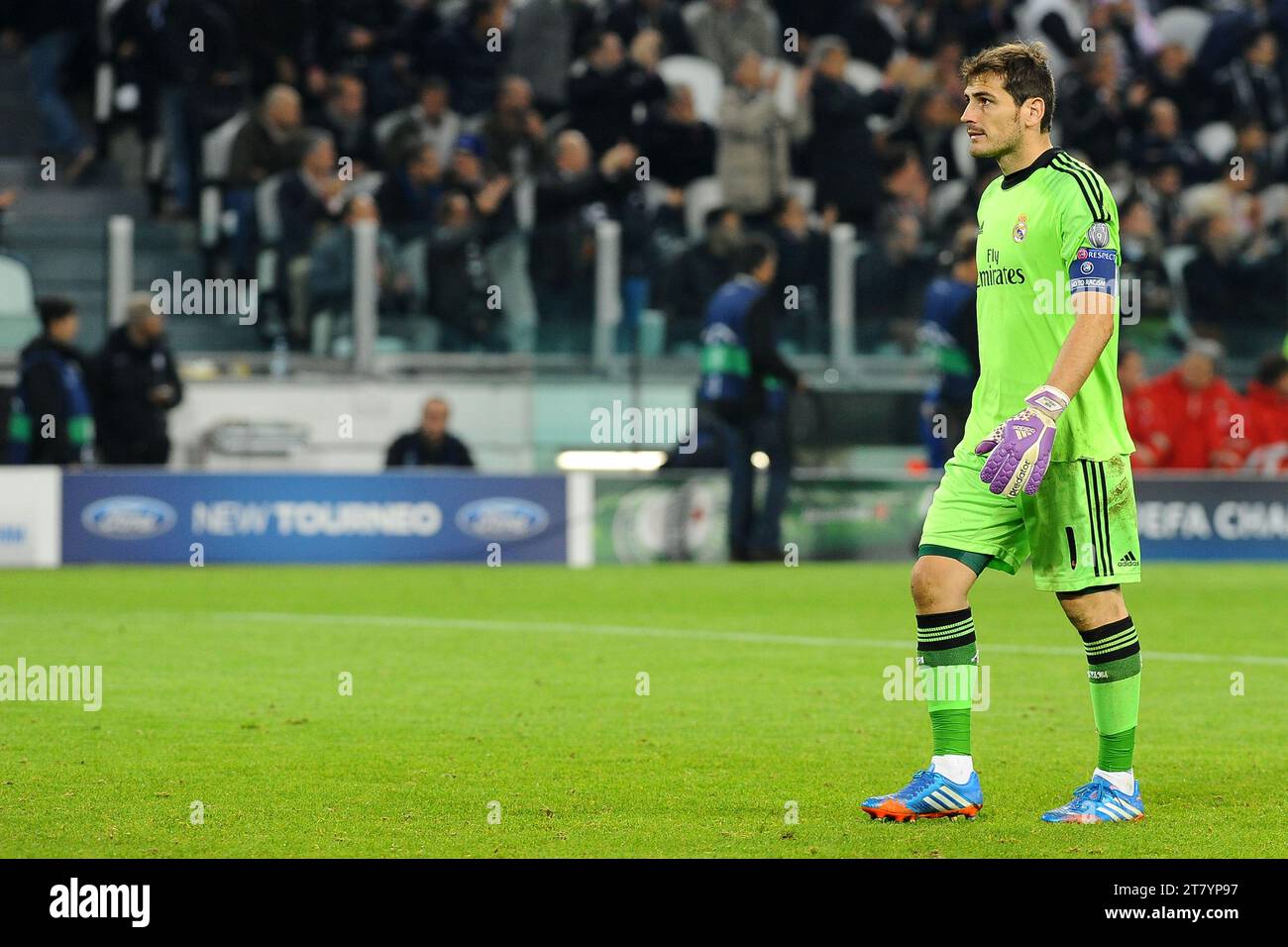 Iker Casillas gardien du Real Madrid lors du match B de football de l'UEFA Champions League 2013/2014 entre la Juventus FC et le Real Madrid CF le 05 novembre 2013 à Turin, en Italie. Photo Massimo Cebrelli / DPPI Banque D'Images