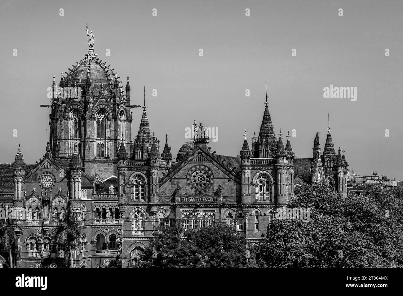 11 17 2012 Vintage Gothik Architecture Chhatrapati Shivaji Maharaj Terminus Railway Station A UNESCO sites du patrimoine mondial Mumbai Maharashtra Inde. Banque D'Images
