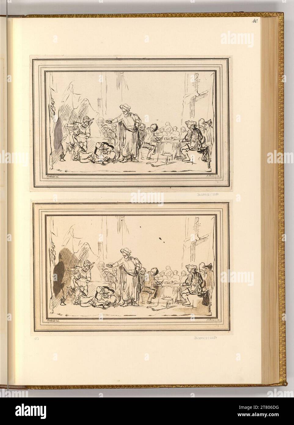 Johann Adam von Bartsch (graveur) la parabole de l'invité de mariage indigne. Gravure, pin pin, aquatinte 1782, 1782 Banque D'Images