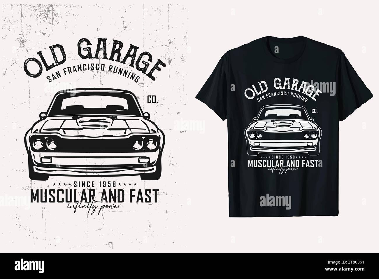 DESIGN - T-shirt Oversize Avec Motif Voiture De Course - Noir