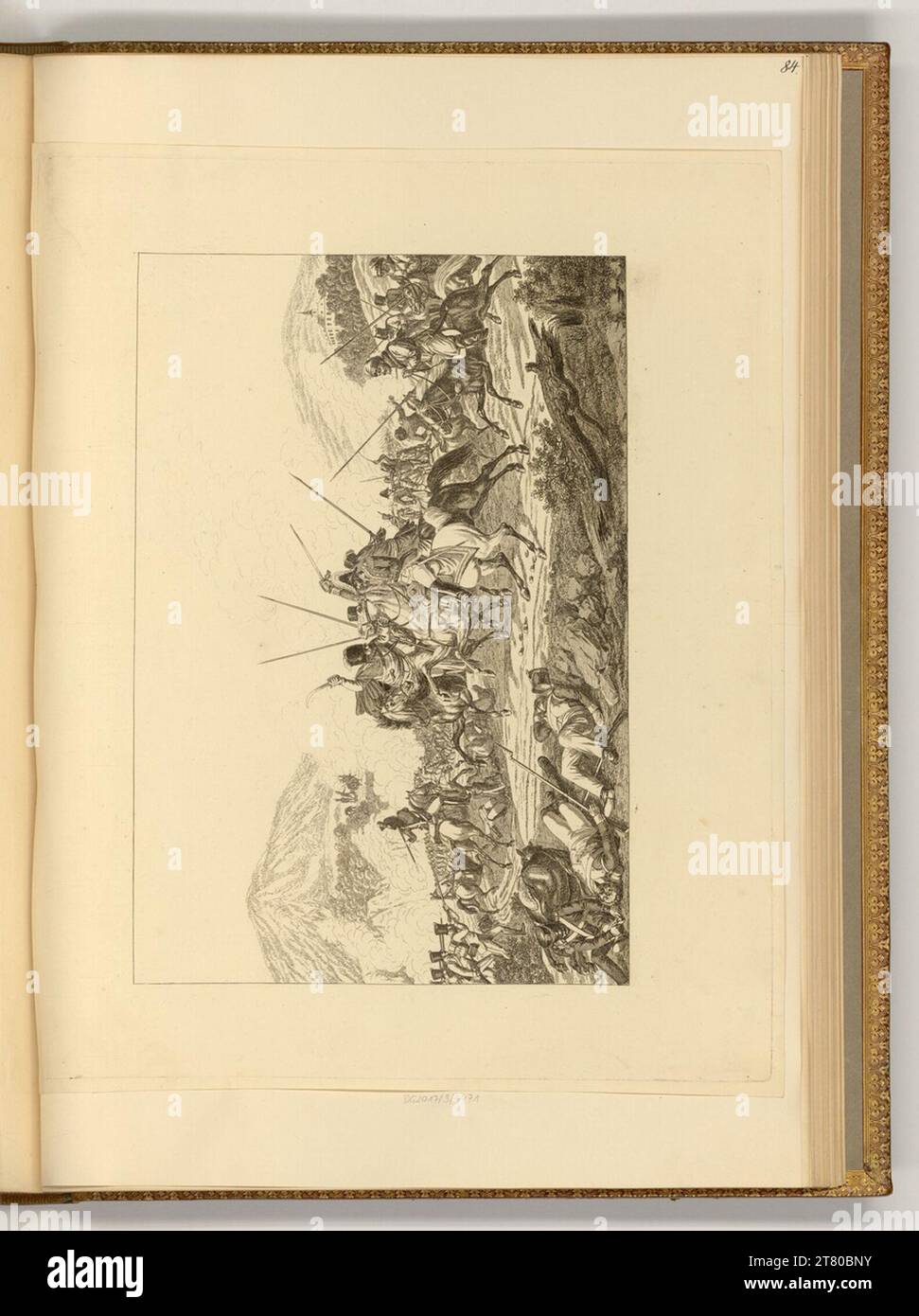 Johann Adam Klein capture du général Vandamm lors de la bataille de Kulm le 30 août 1813. gravure 1827-1865, 1827/1865 Banque D'Images