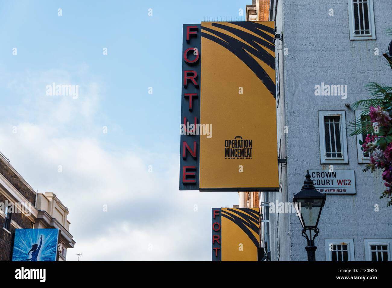 Londres, Royaume-Uni - 25 août 2023 : opération mincemeat musical au Fortune Theatre dans le West End de Londres. Banque D'Images