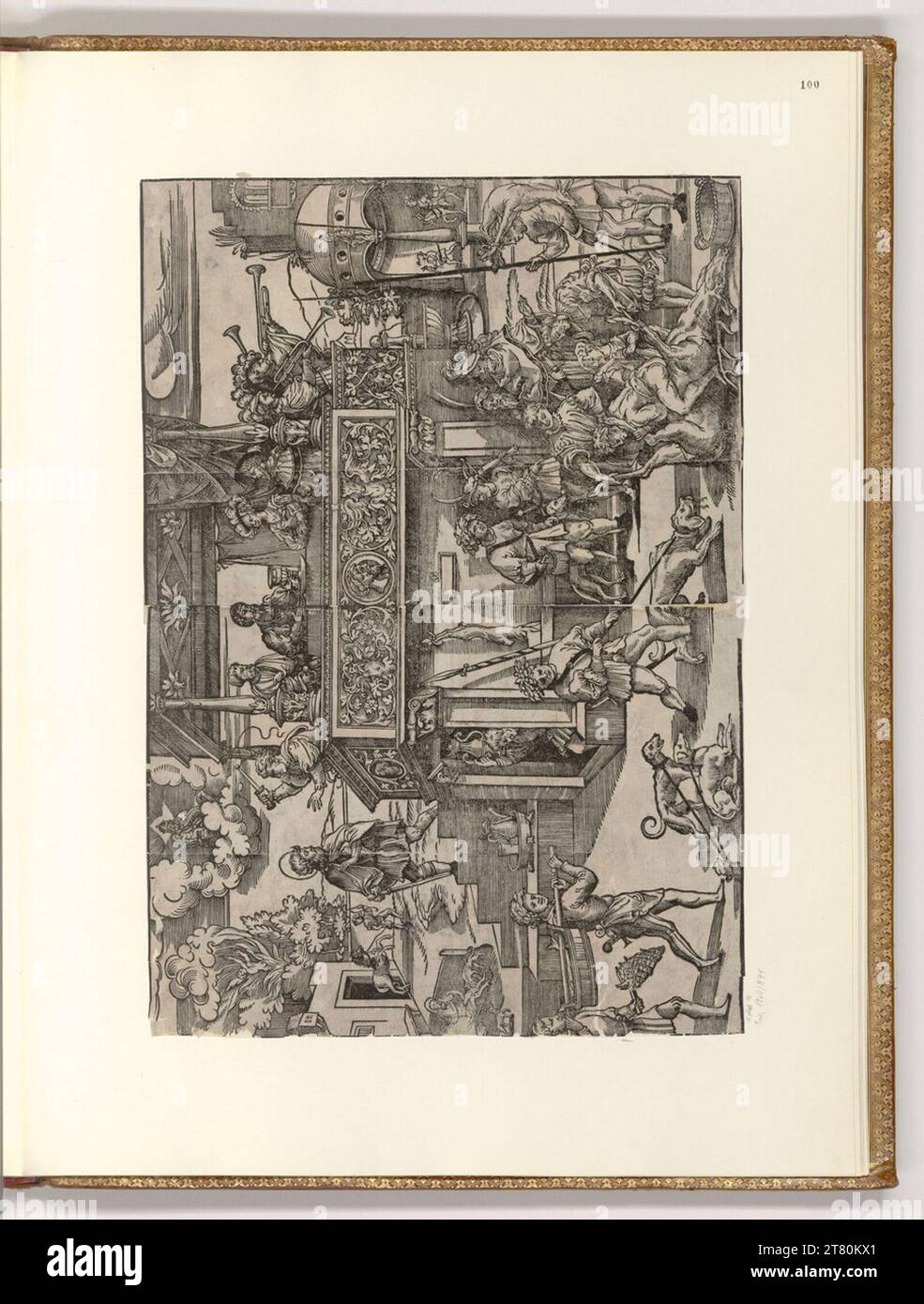 Jörg Breu d. J. la parabole de l'homme riche et pauvre Lazare. Gravure sur bois 1535, 1535 Banque D'Images