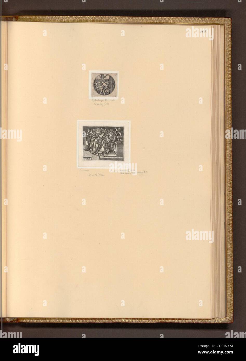 Monogrammiste (unbestimmt) (unbestimmt) Une femme avec un enfant ; Salomon. gravure 1521-1549, 1521/1549 Banque D'Images