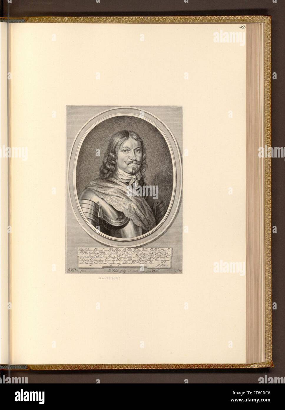 Jeremias Falck (graveur) Leonhard Torstenson Maréchal suédois. Gravure sur cuivre, gravure 1649, 1649 Banque D'Images