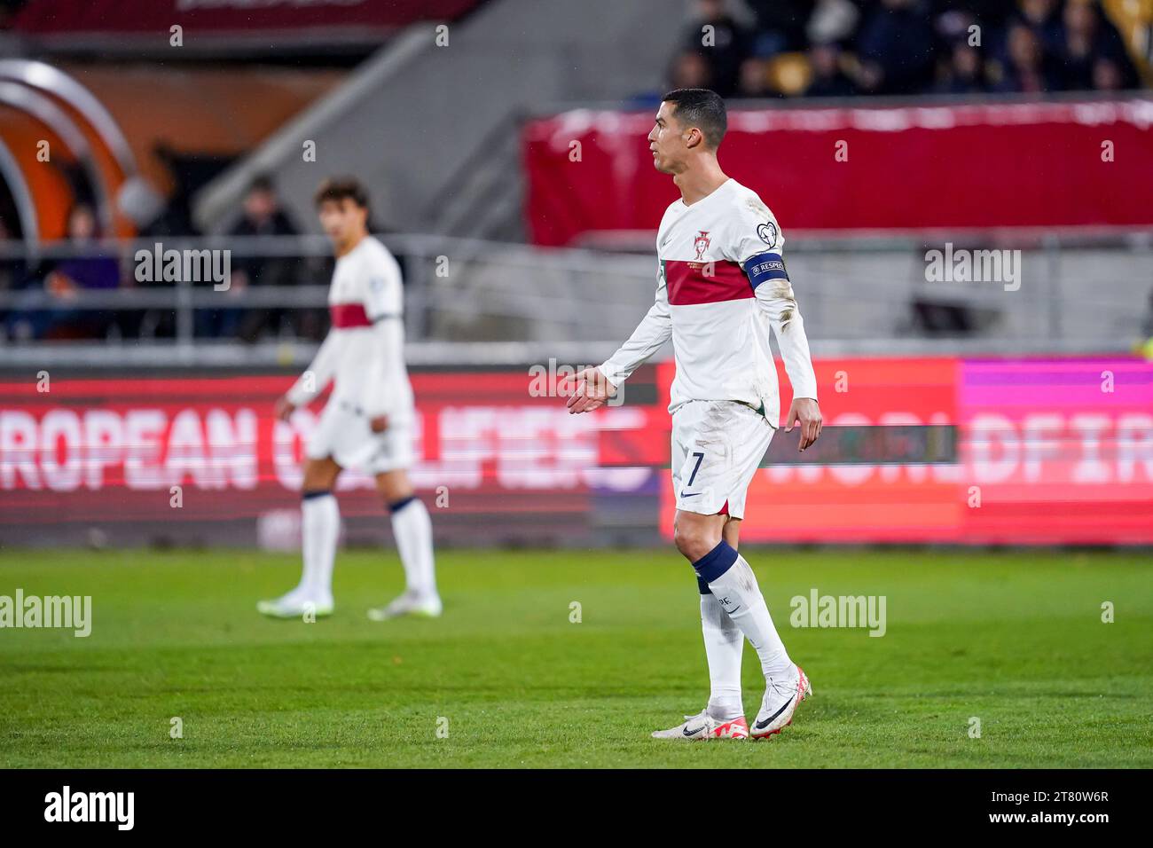 Vaduz, Liechtenstein. 16 novembre 2023. Vaduz, Liechtenstein, 16 novembre 2023 : Cristiano Ronaldo (7 Portugal) lors du match de football UEFA European Qualifiers entre le Liechtenstein et le Portugal au Rheinpark Stadion à Vaduz, Liechtenstein. (Daniela Porcelli/SPP) crédit : SPP Sport Press photo. /Alamy Live News Banque D'Images