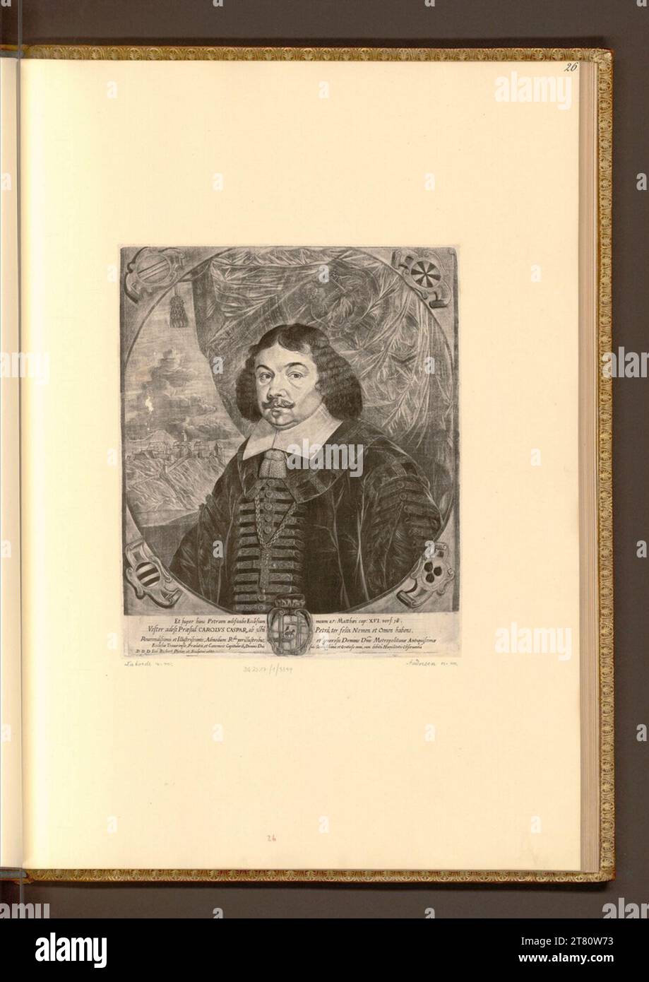 Jodokus Bickart (Ausführende r Künstler in) Portrait Karl Caspar von der Leyen. Ski 1642-1684, 1642/1684 Banque D'Images
