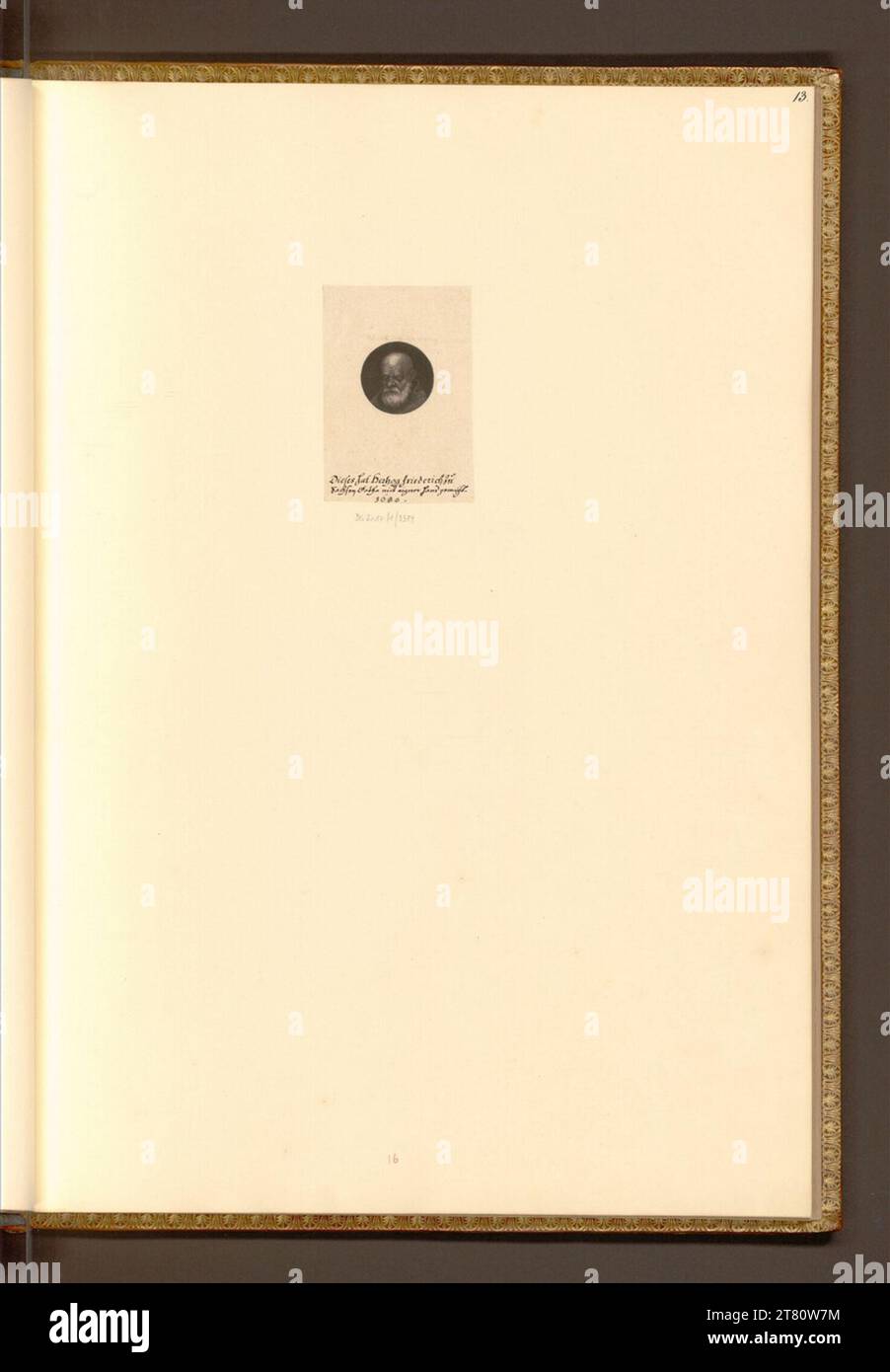 Herzog Friedrich von Sachsen-Gotha-Altenburg (Ausführende r Künstler in) Chef d'un homme barbu. Ski 1680, 1680 Banque D'Images