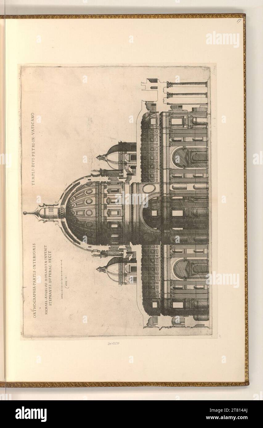 Jean Cousin (graveur) la basilique Sankt Pierre au Vatican. gravure 1520-1590, 1520/1590 Banque D'Images