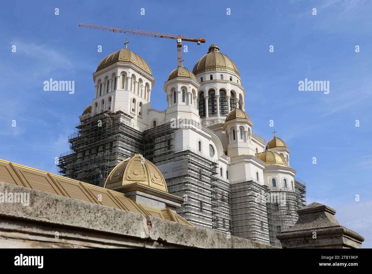 Cathédrale orthodoxe du salut national (Catedrala Mantuirii Neamului) en construction, Cotroceni, Centre historique, Bucarest, Roumanie, Europe Banque D'Images