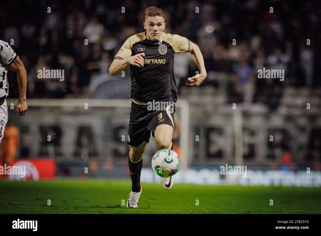 Viktor Gyokeres lors du match de Liga Portugal 23/24 entre le Boavista FC et le Sporting CP à l'Estadio do Bessa Seculo XXI, Porto, Portugal. (Maciej Rogowski Banque D'Images