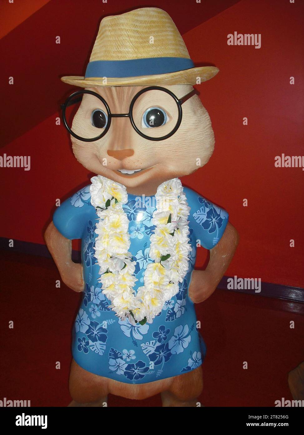 Simon d'Alvin et les Chipmunks à Universal Studios City Walk, Universal City, Californie, États-Unis Banque D'Images