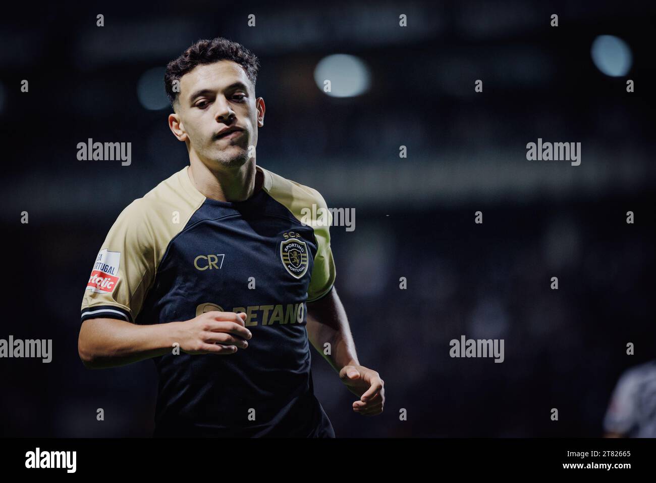 Pedro Goncalves lors du match de Liga Portugal 23/24 entre le Boavista FC et le Sporting CP à l'Estadio do Bessa Seculo XXI, Porto, Portugal. (Maciej Rogowsk Banque D'Images