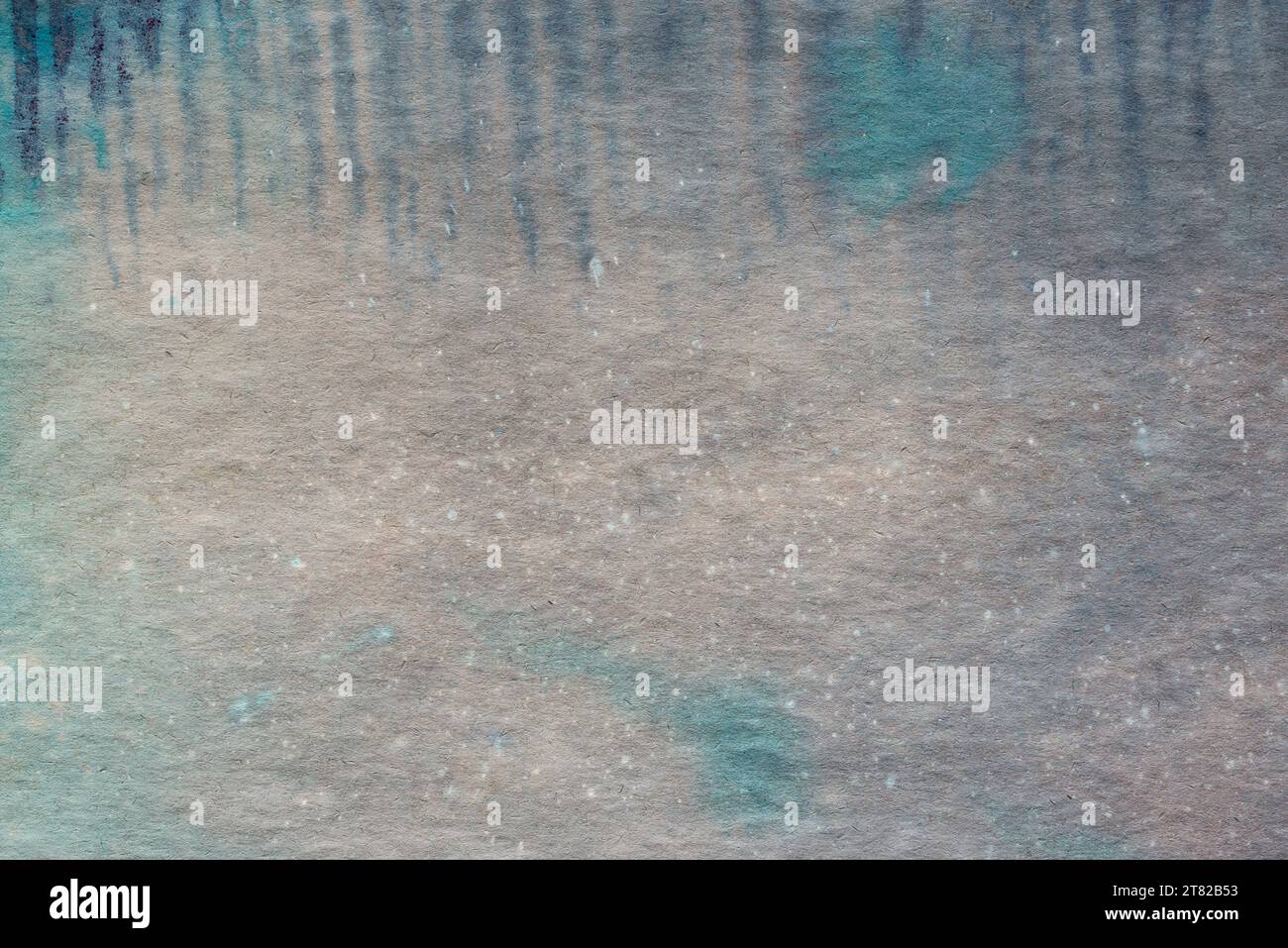 fond aquarelle peint en gris et bleu sur texture de papier Banque D'Images