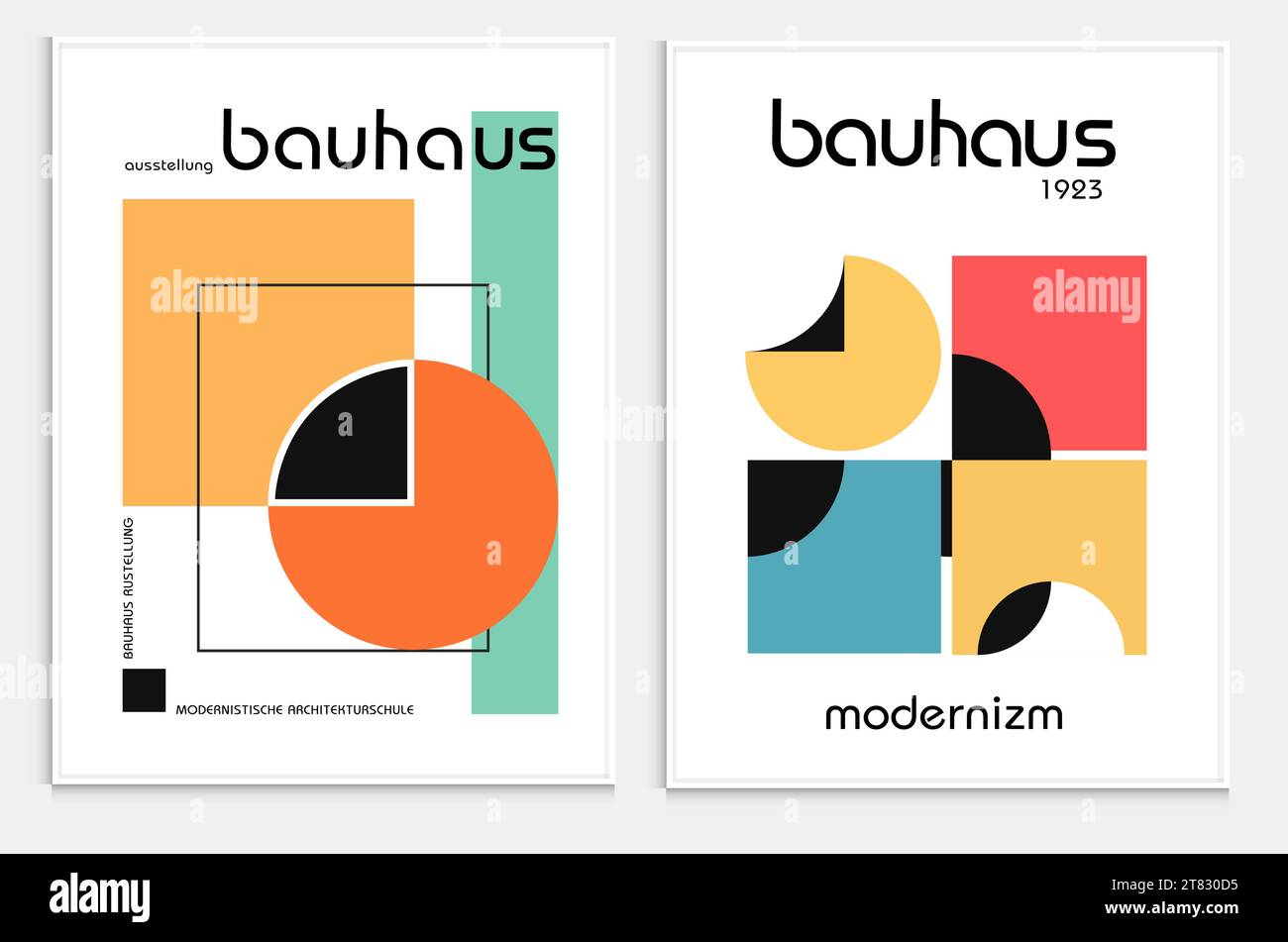Contient Art abstrait dans le style bauhaus, Art moderne décoratif, affiche d'illustration vectorielle. Tirages, Art mural Galerie, Art mural de bureau, Illustration de Vecteur