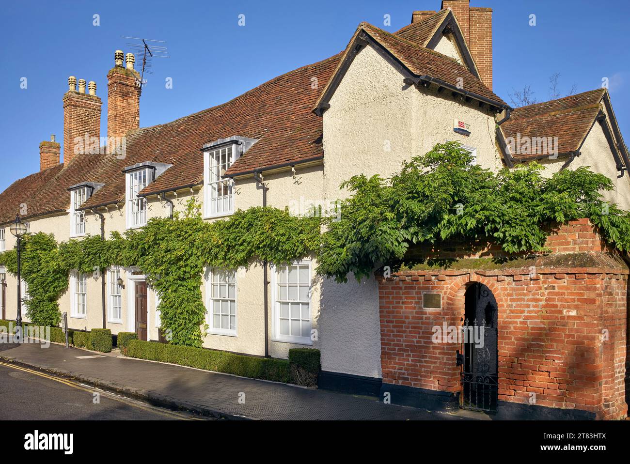 The Dower House, Old Town, Stratford upon Avon, Warwickshire, Angleterre, ROYAUME-UNI. Une des plus anciennes propriétés résidentielles de la ville. Banque D'Images