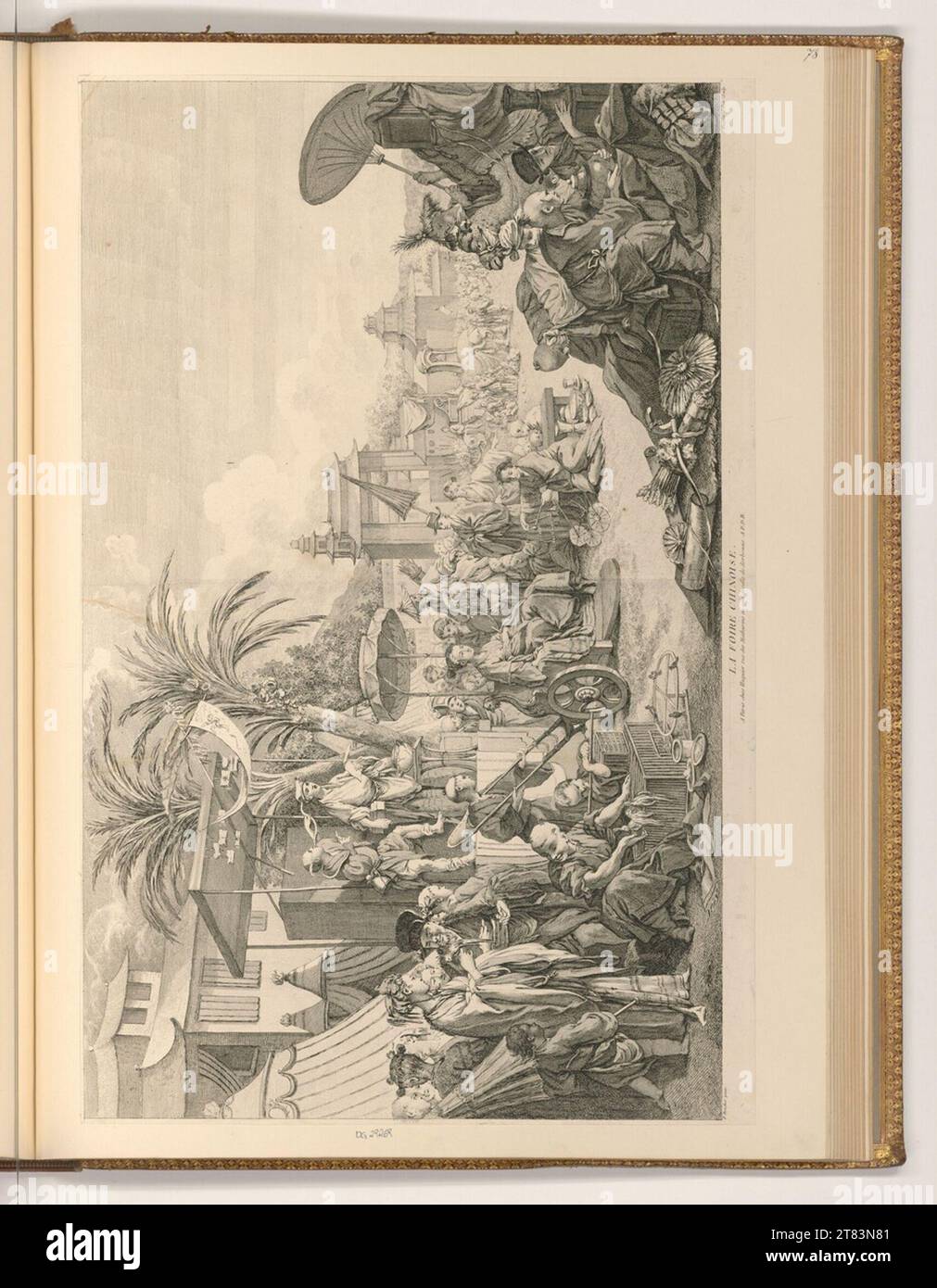 Jacques Gabriel Huquier (graveur) la foire chinoise. gravure 1750-1805, 1750/1805 Banque D'Images