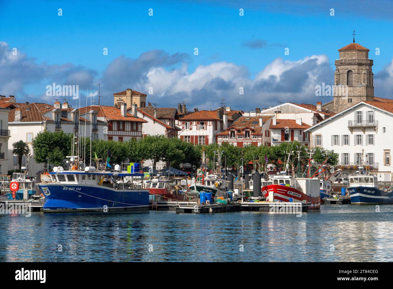 Saint Jean de luz, Port de Saint-Jean de Luz, Aquitaine, France Banque D'Images
