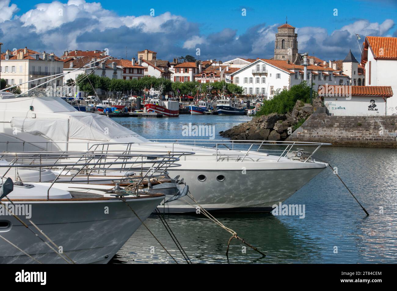 Saint Jean de luz, Port de Saint-Jean de Luz, Aquitaine, France Banque D'Images