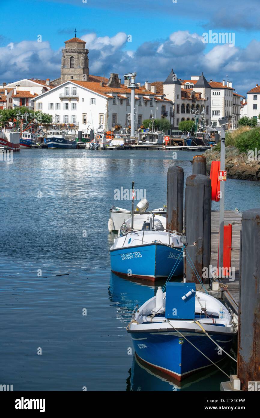 Saint Jean de luz, Port de Saint-Jean de Luz, Aquitaine, France Banque D'Images