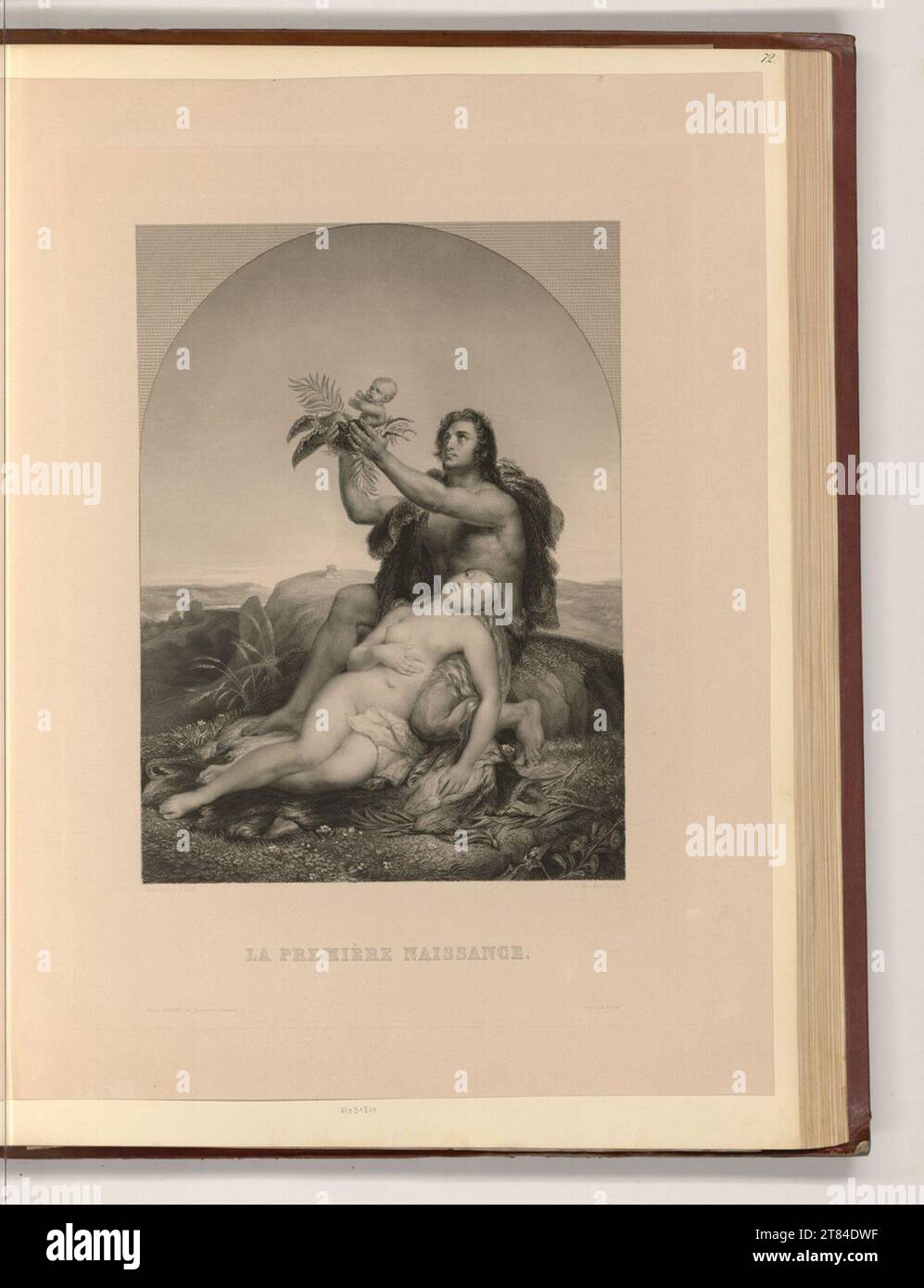 Unbestimmt (graveur) la première naissance. Gravure sur cuivre, gravure 19. Siècle , 19e siècle Banque D'Images