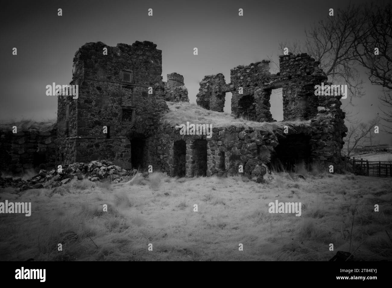 château de pitsligo près de rosehearty aberdeenshire écosse. Banque D'Images