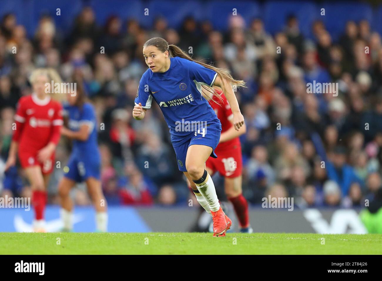 18 novembre 2023 ; Stamford Bridge, Londres, Angleterre : football féminin Super League, Chelsea contre Liverpool ; Fran Kirby de Chelsea Banque D'Images