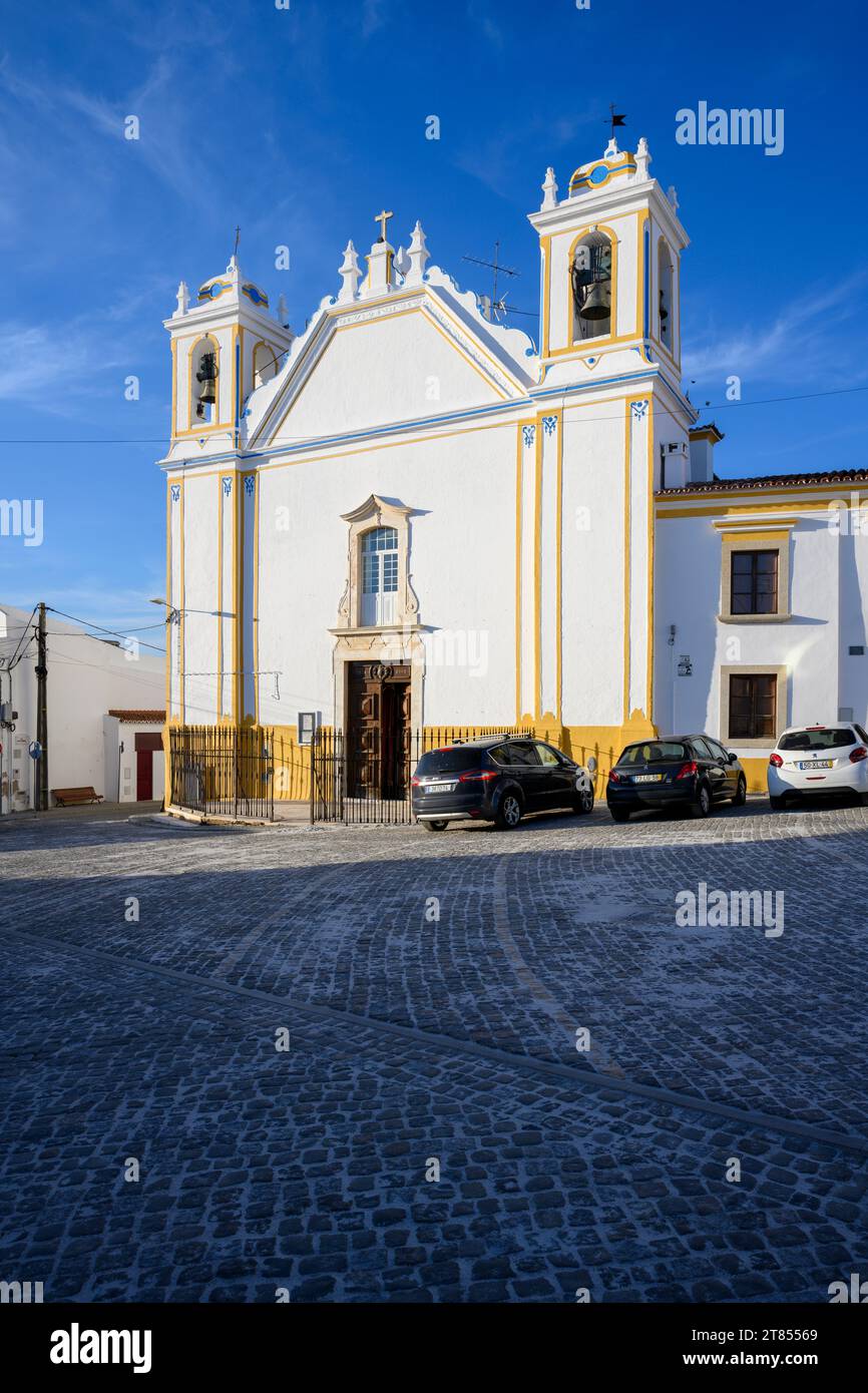 Igreja Matriz de Redondo, alias Igreja de Nossa Senhora da Anunciação Église notre-Dame de l'Annonciation Portugal Redondo est une municipalité située Banque D'Images