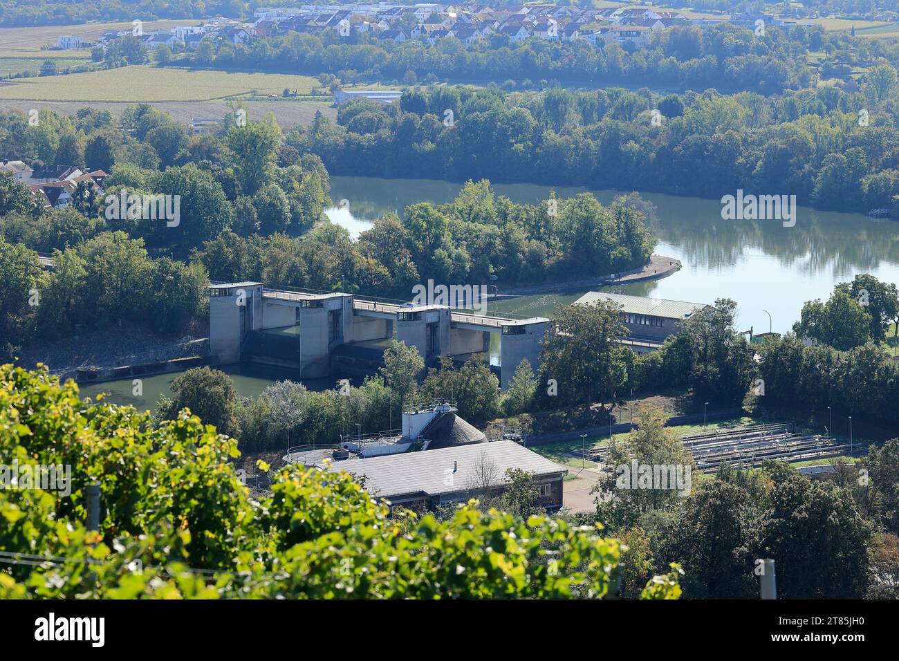 Vue sur le pont du Neckar à Besigheim Banque D'Images