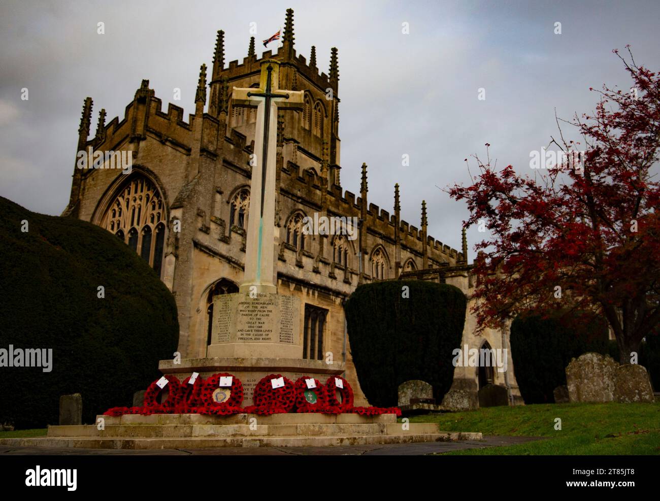 St Mary l'église vierge Calne Wiltshire le dimanche 2023 Banque D'Images