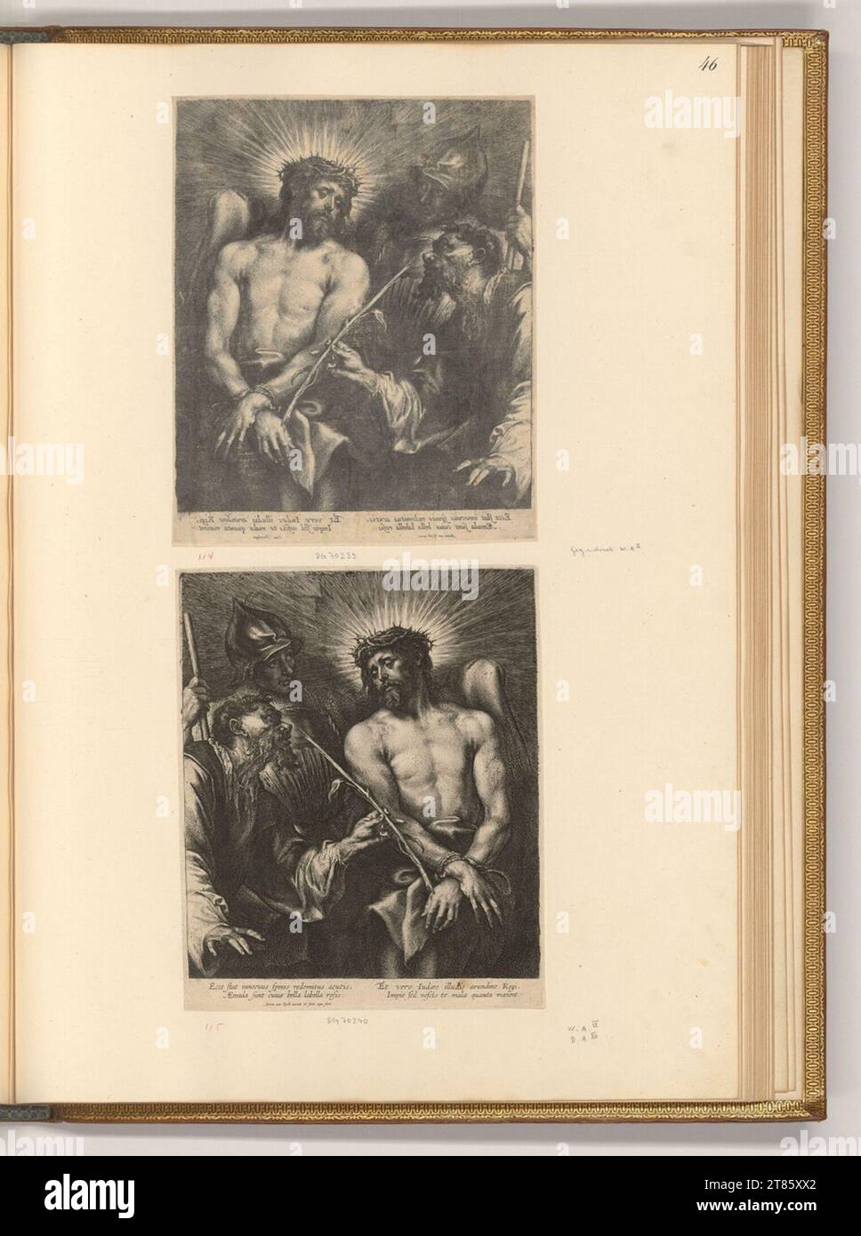 Anthonis van Dyck (Ausführende r Künstler in) la moquerie du Christ. gravure 1630-1640, 1630/1640 Banque D'Images