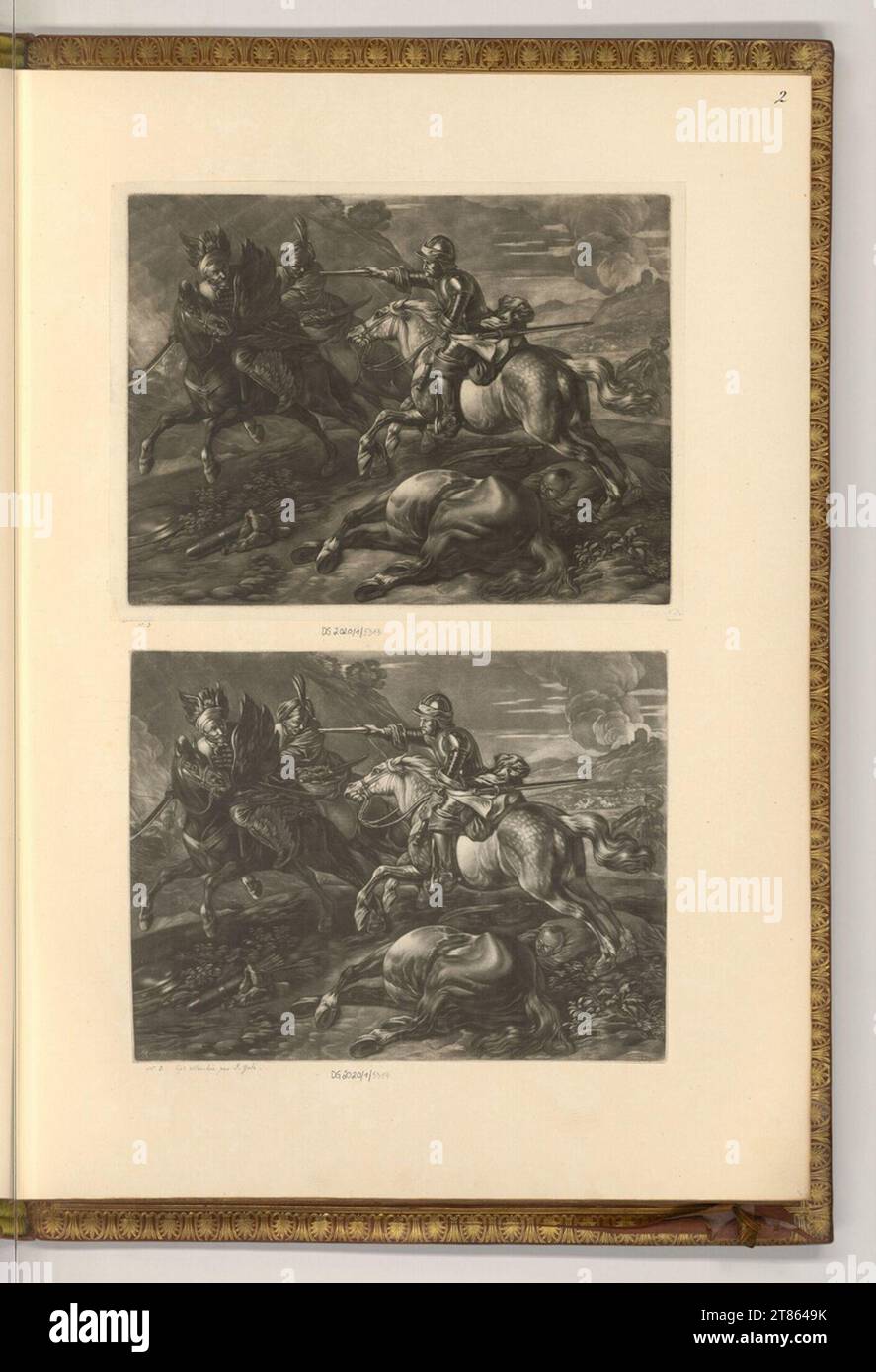 Jan van Huchtenburgh (graveur) scènes de bataille, guerres ottomanes. Ski 1662-1733, 1662/1733 Banque D'Images