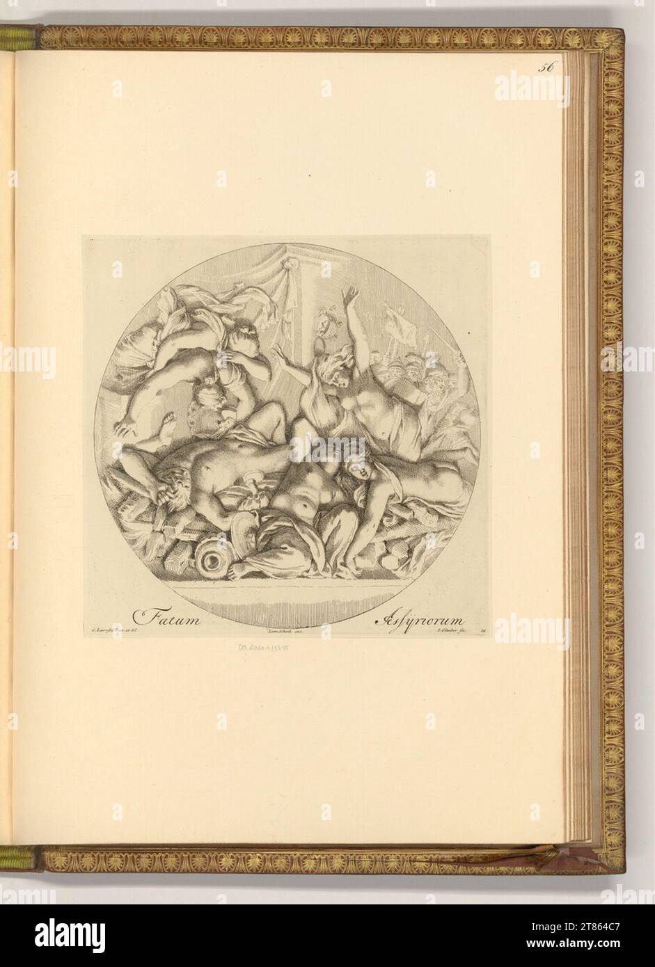 Johannes Glauber (graveur) le sort des Assyriens. gravure 1661-1726, 1661/1726 Banque D'Images