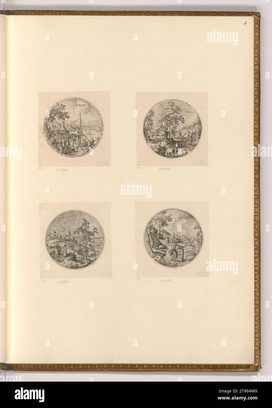 Hans bol (Ausführende r Künstler in) la parabole du semeur. gravure 1574, 1574 Banque D'Images