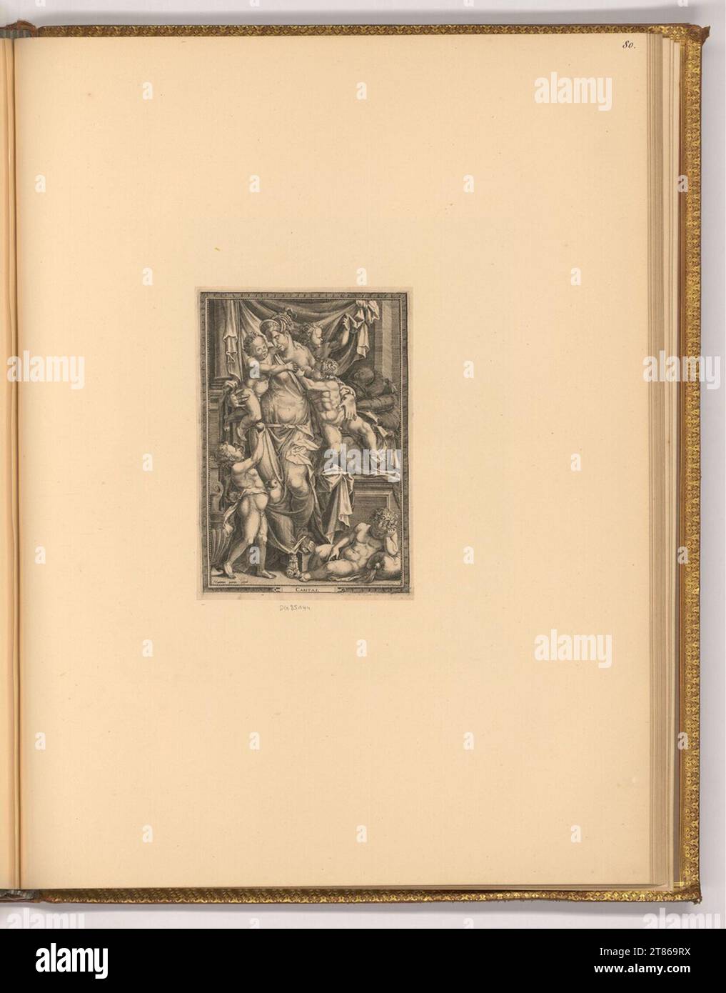 Lambert Lombard Caritas. Gravure sur cuivre, gravure 1524-1570, 1524/1570 Banque D'Images