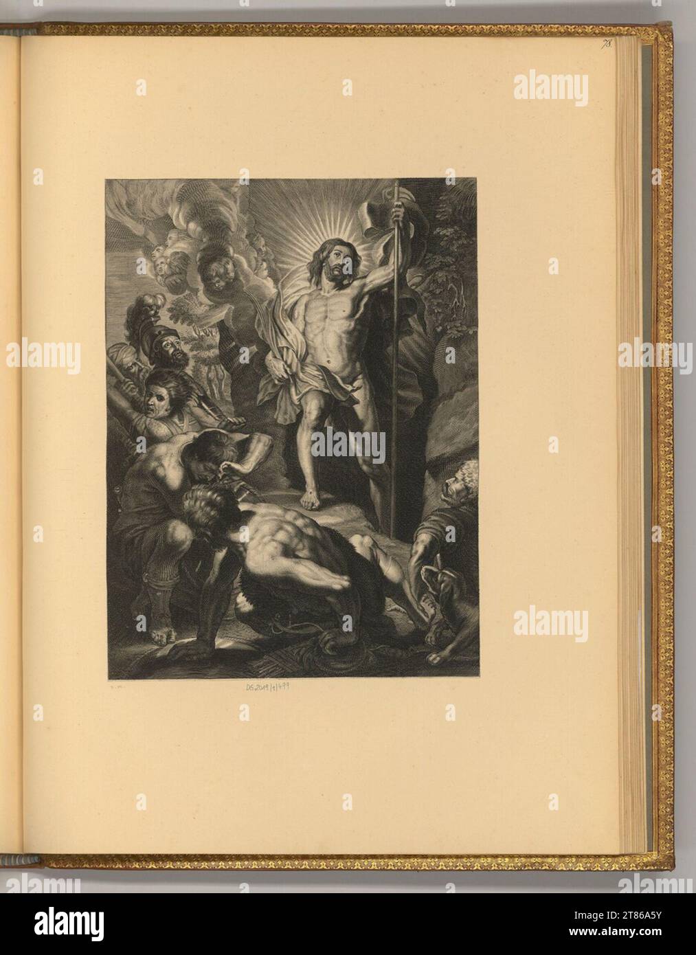 Unbestimmt (graveur) Résurrection du Christ. Gravure sur cuivre 1530-1715, 1530/1715 Banque D'Images