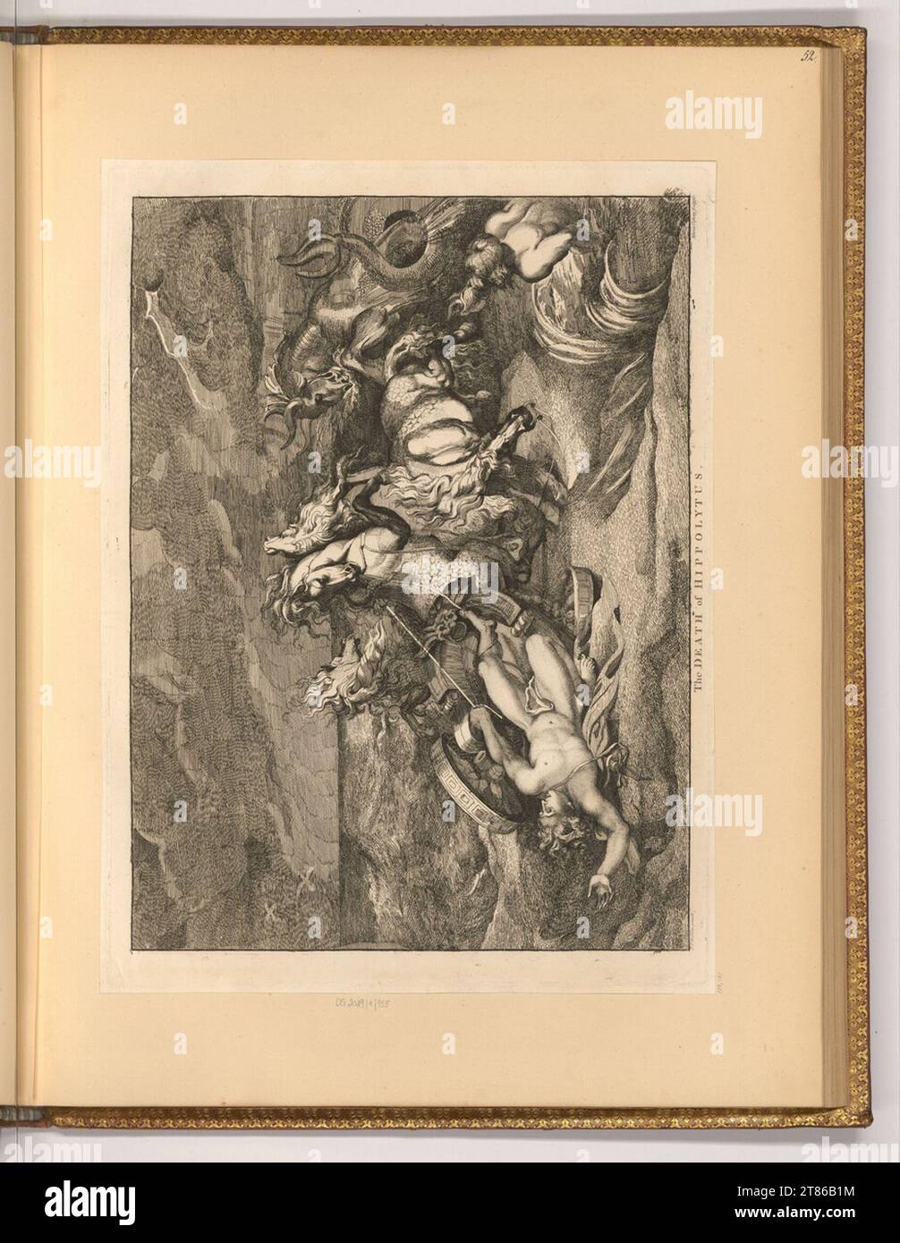 Maria Hadfield Cosway (graveuse) Der Tod des Hippolytus. gravure 1775-1883, 1775/1883 Banque D'Images