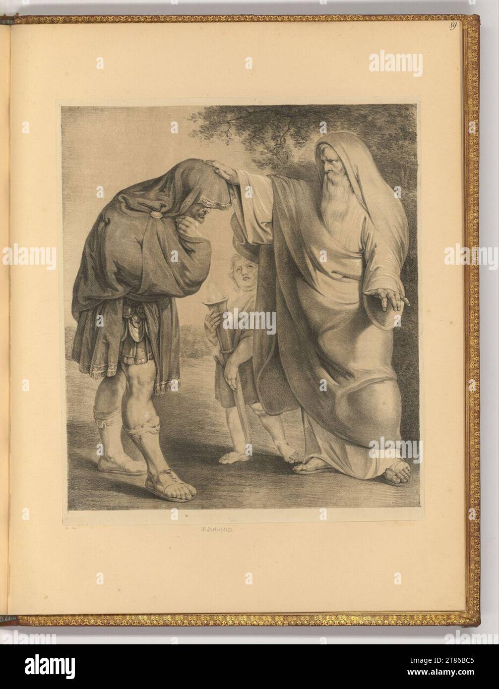 Unbestimmt (Lithographie in) le Tribun romain Decius. Lithographie 1800-1850, 1800/1850 Banque D'Images