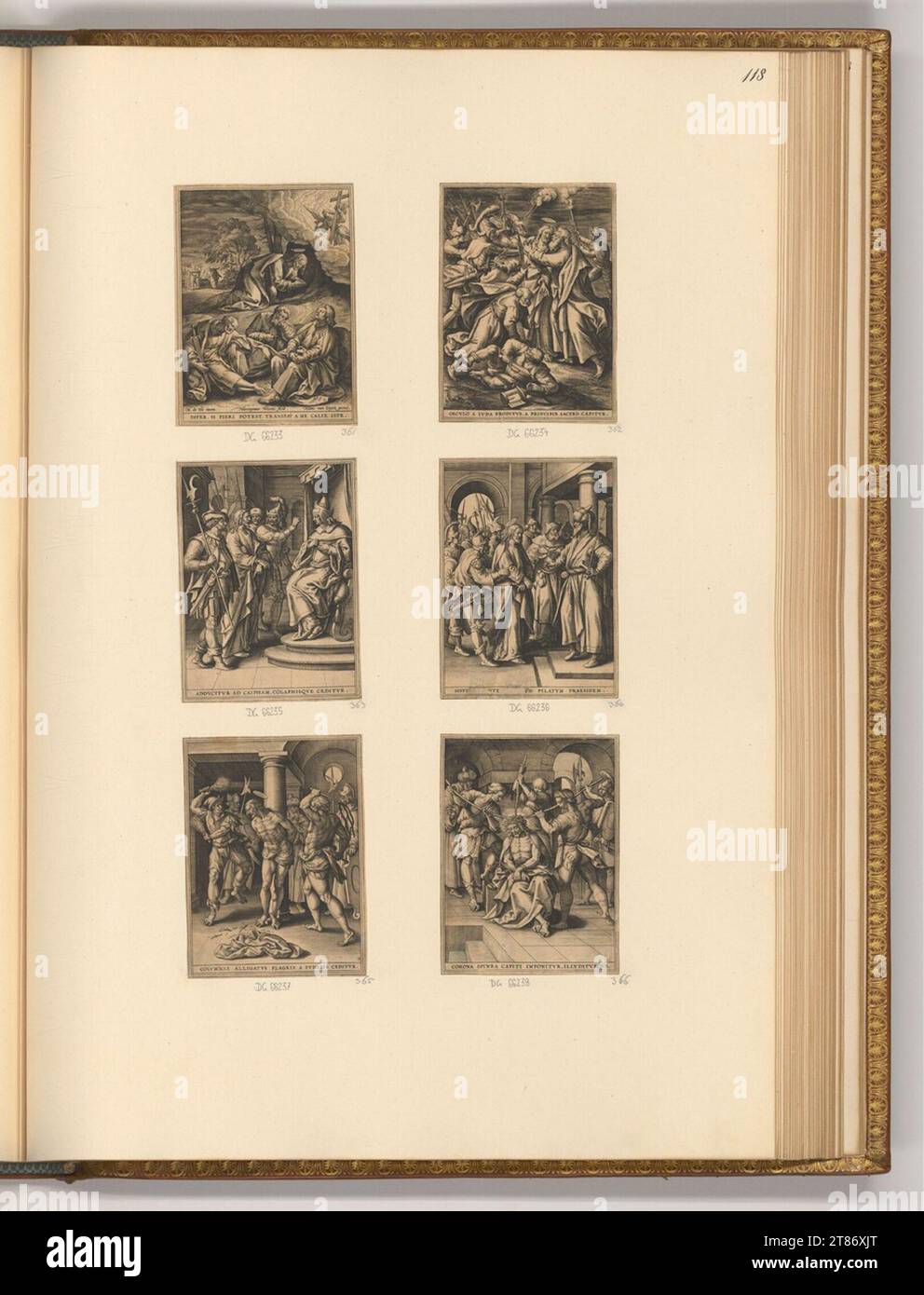 Hieronymus Wierix (graveur) scènes de la vie du Christ. Gravure sur cuivre 1570-1620, 1570/1620 Banque D'Images