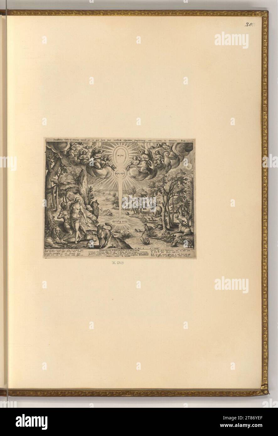 Adriaen Collaert (graveur) Genèse. Gravure sur cuivre. gravure 1580-1634, 1580/1634 Banque D'Images