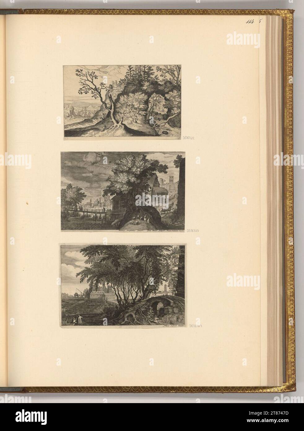 Isaak Major (graveur) paysages. Gravure sur cuivre 1590-1629, 1590/1629 Banque D'Images