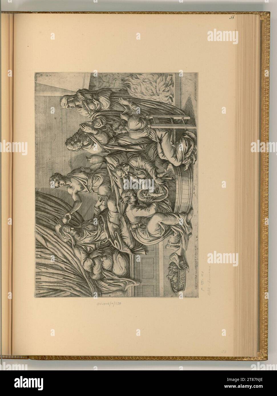 Unbestimmt (graveur) Mariä naissance. gravure 1532-1577, 1532/1577 Banque D'Images