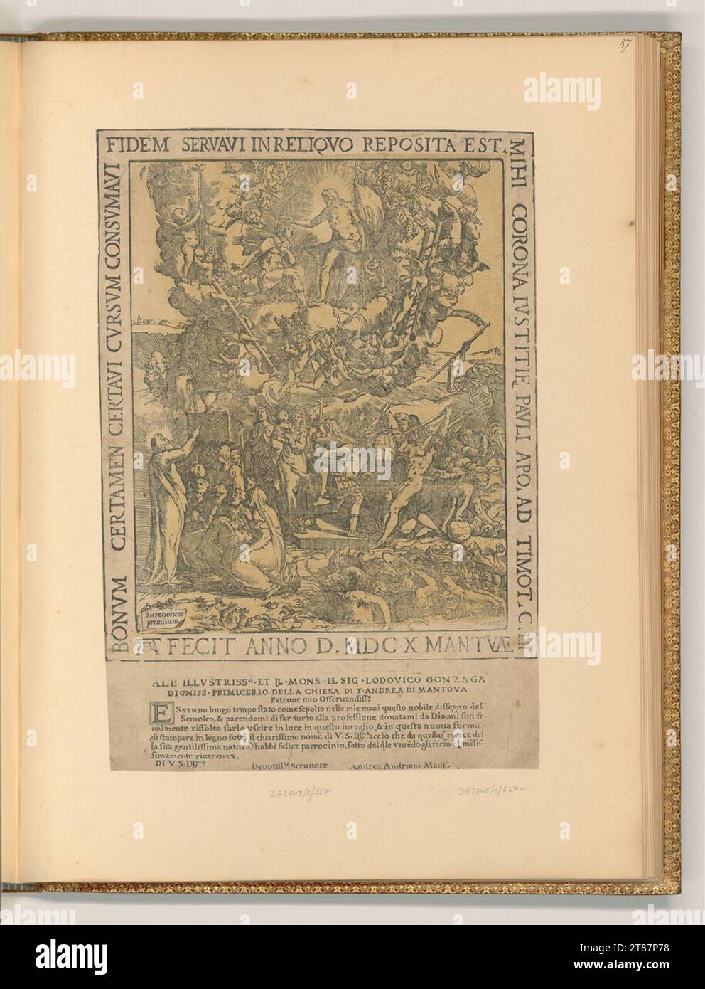 Andrea Andreani (Formschneider in) le triomphe de la foi chrétienne. Gravure sur bois 1590, 1590 Banque D'Images
