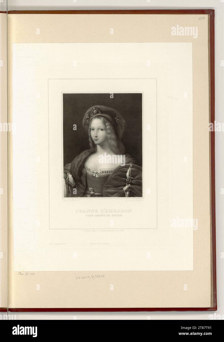 Unbestimmt (graveur) Jeanne d’OLOGON. Gravure sur cuivre impression 19. Siècle , 19e siècle Banque D'Images
