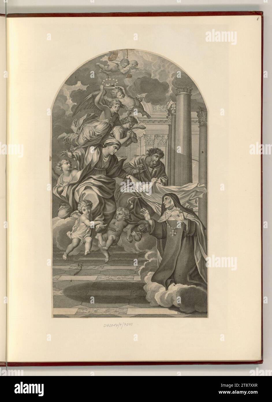 Unbestimmt (graveur) Maria et St. Josef apparaît comme une nonne. Gravure sur cuivre, gravure 1640-1790, 1640/1790 Banque D'Images